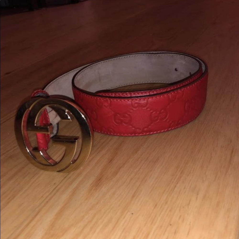 Gucci Interlocking G-Buckle Leather Belt For Sala